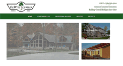 Desktop Screenshot of dewittlumber.com